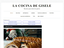Tablet Screenshot of lacocinadegisele.com
